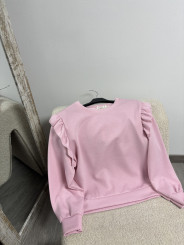 SUDADERA ROSA VOLANTES