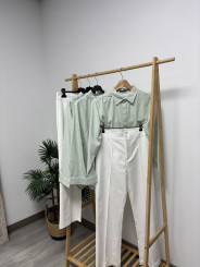 CAMISA OXFORD VERDE AGUA