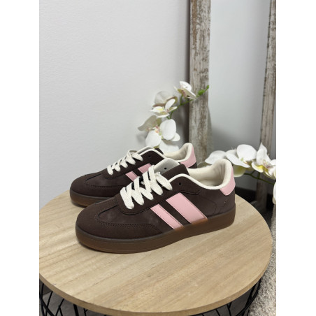 DEPORTIVAS MARRONES-ROSA