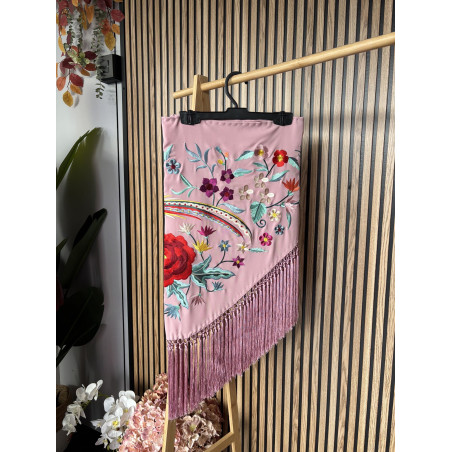 MANTÓN ROSA EMPOLVADO