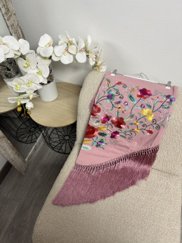 MANTÓN ROSA EMPOLVADO 2