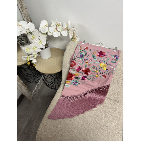 MANTÓN ROSA EMPOLVADO 2