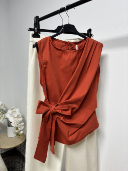 TOP NARANJA LAZO