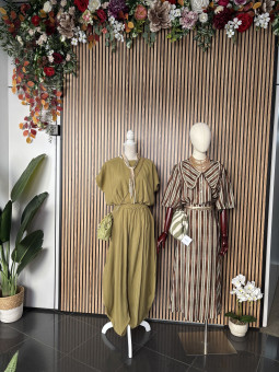 CONJUNTO DE FALDA RAYAS