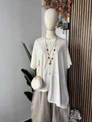 CAMISETA ALGODÓN PICO