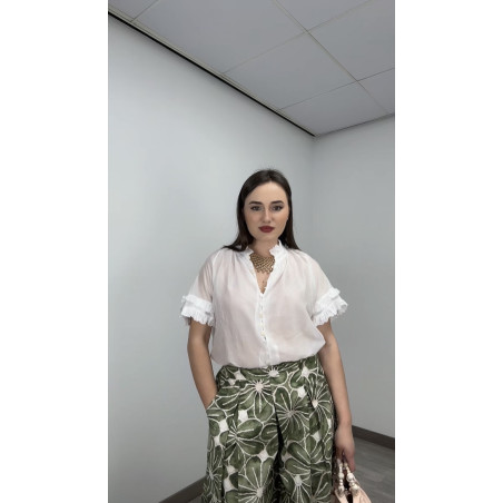 BLUSA GASA BLACA
