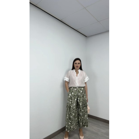 PANTALÓN CULOTTE VERDE