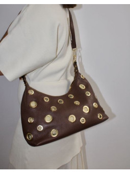 BOLSO PIEL TACHUELAS
