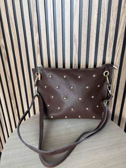 BOLSO PIEL MARRON