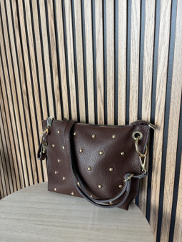 BOLSO PIEL MARRON