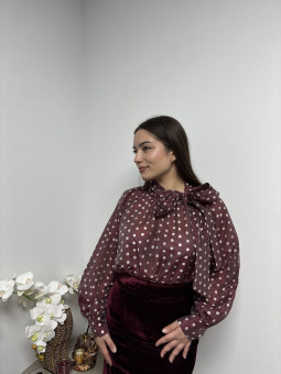 BLUSA LUNARES LAZADA BURDEOS