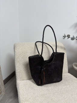 BOLSO TRENZADO PIEL