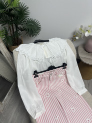 BLUSA BLANCA CUELLO BOBO