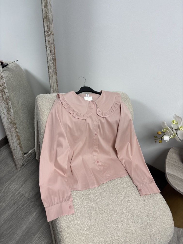 BLUSA CUELLO BOBO ROSA