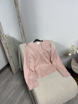 BLUSA CUELLO BOBO ROSA